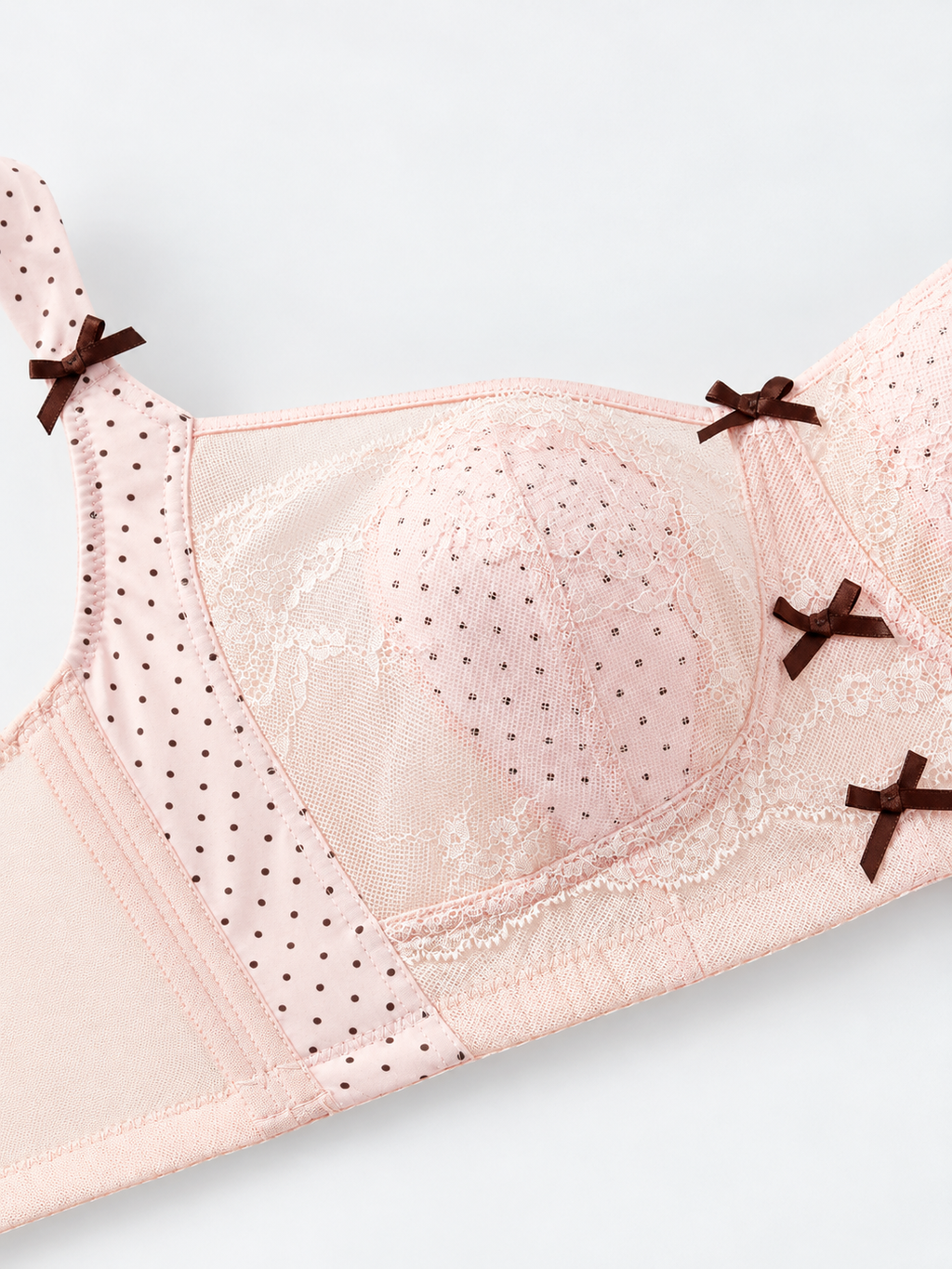 Wholesale Wireless Bunny Ear Lace Support Bra