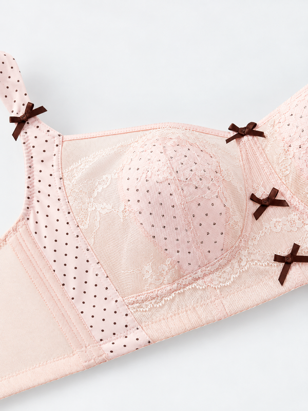 Wholesale Wireless Bunny Ear Lace Support Bra
