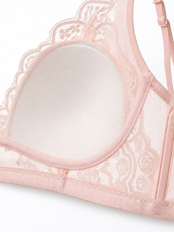 Wholesale Delicate Lace Triangle Wireless Bra