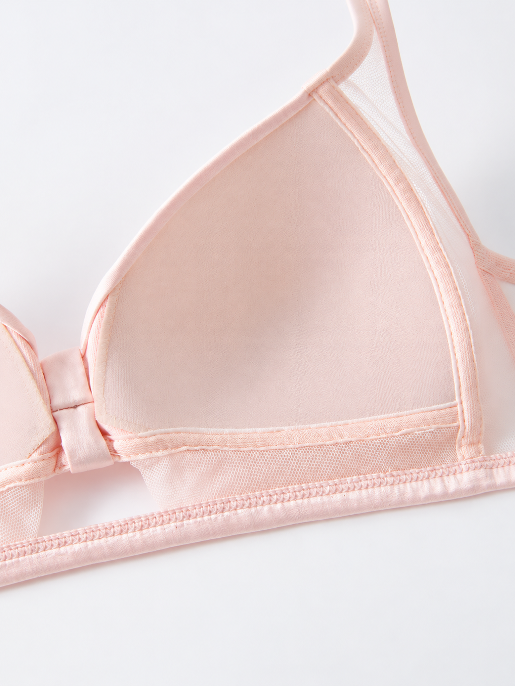 Wholesale Sheer Mesh Triangle Minimizer Bra