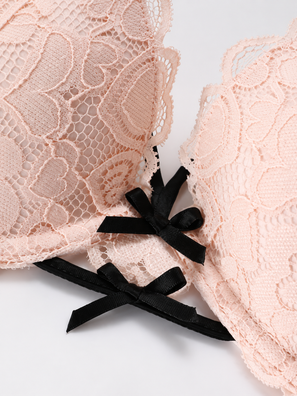 Wholesale Romantic Lace Plunge Push Up Bra